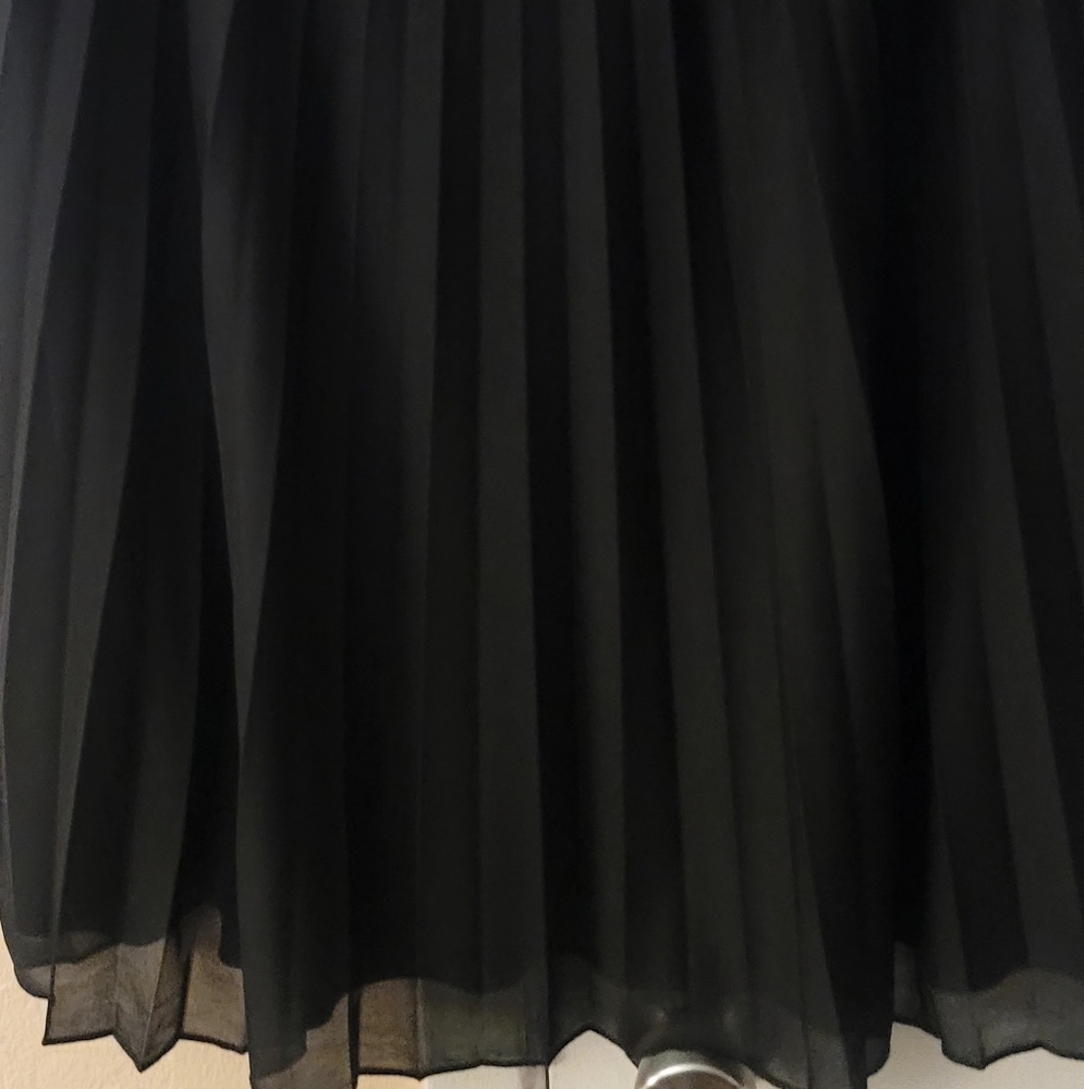 Black Pleated Dress